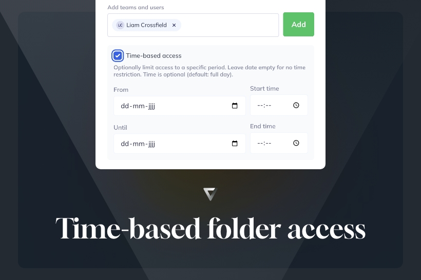 New release: Time-based folder access