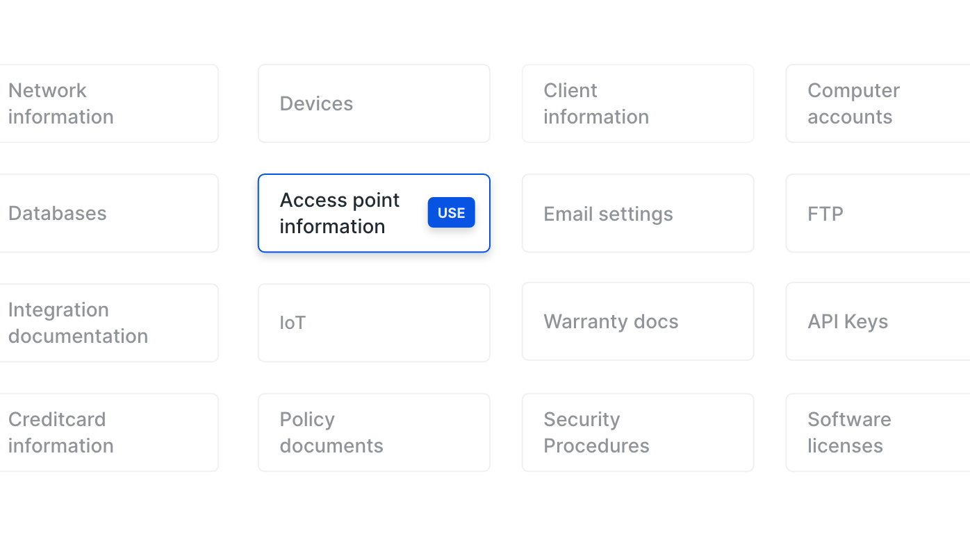Data templates and data sets management